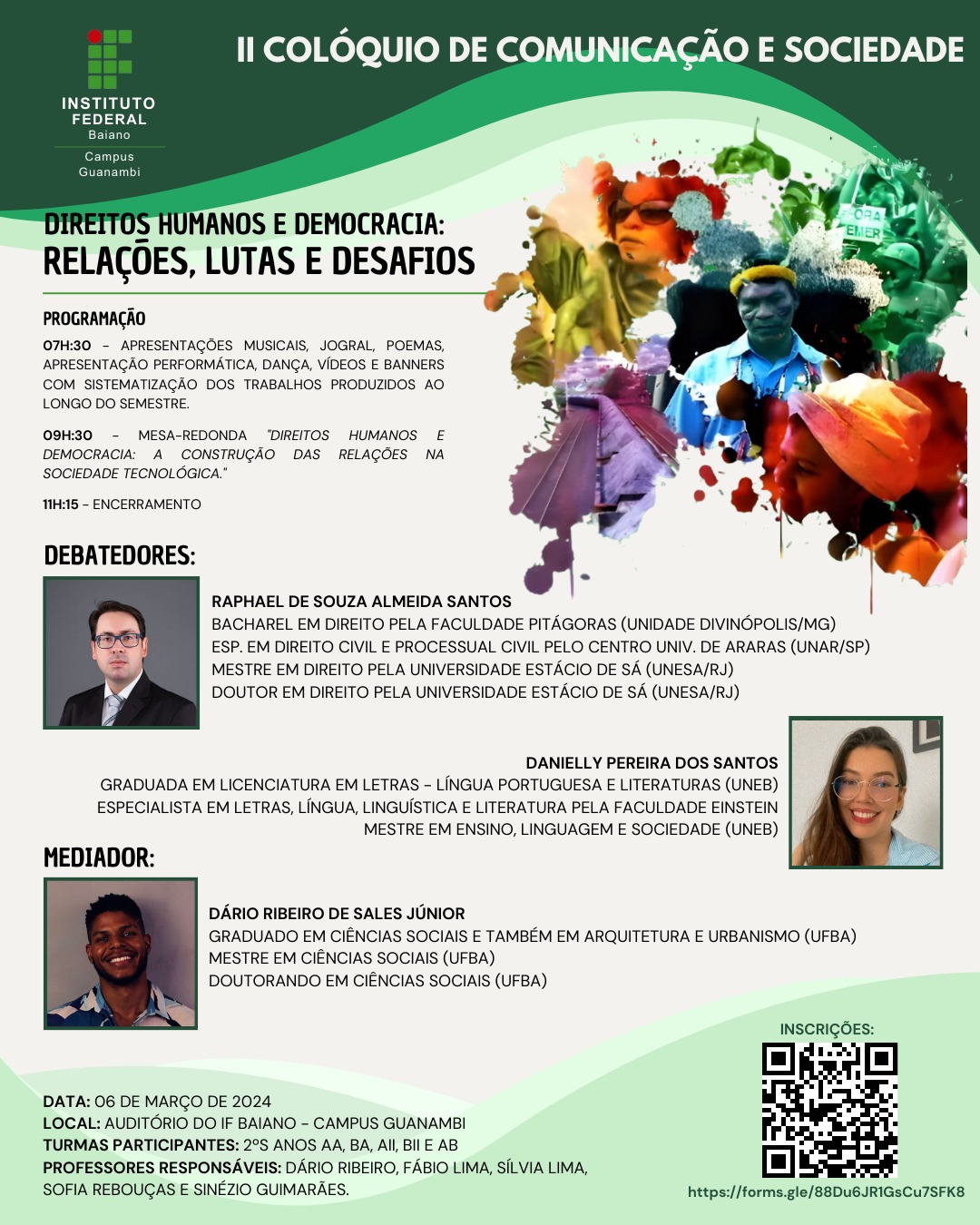 Programação do simpósio